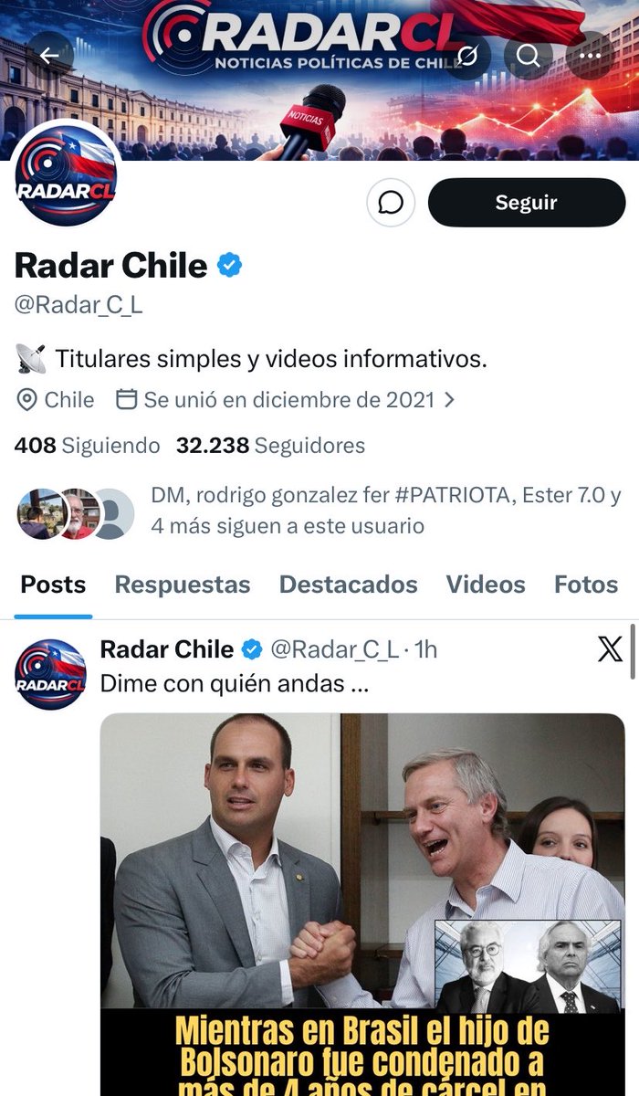 Afroinforma's tweet photo. 🚨ATENCIÓN🚨
Miguel Oyarzo @oyarzomigue chileno que reside en Australia, que durante 4 años administró la cuenta “Boric estamos contigo”@estamosconboric le cambió nombre a su cuenta y ahora es @Radar_C_L desde Australia, se dedica a desacreditar al gobierno del @PresidenteKast https://t.co/uw0wM7WGIN
