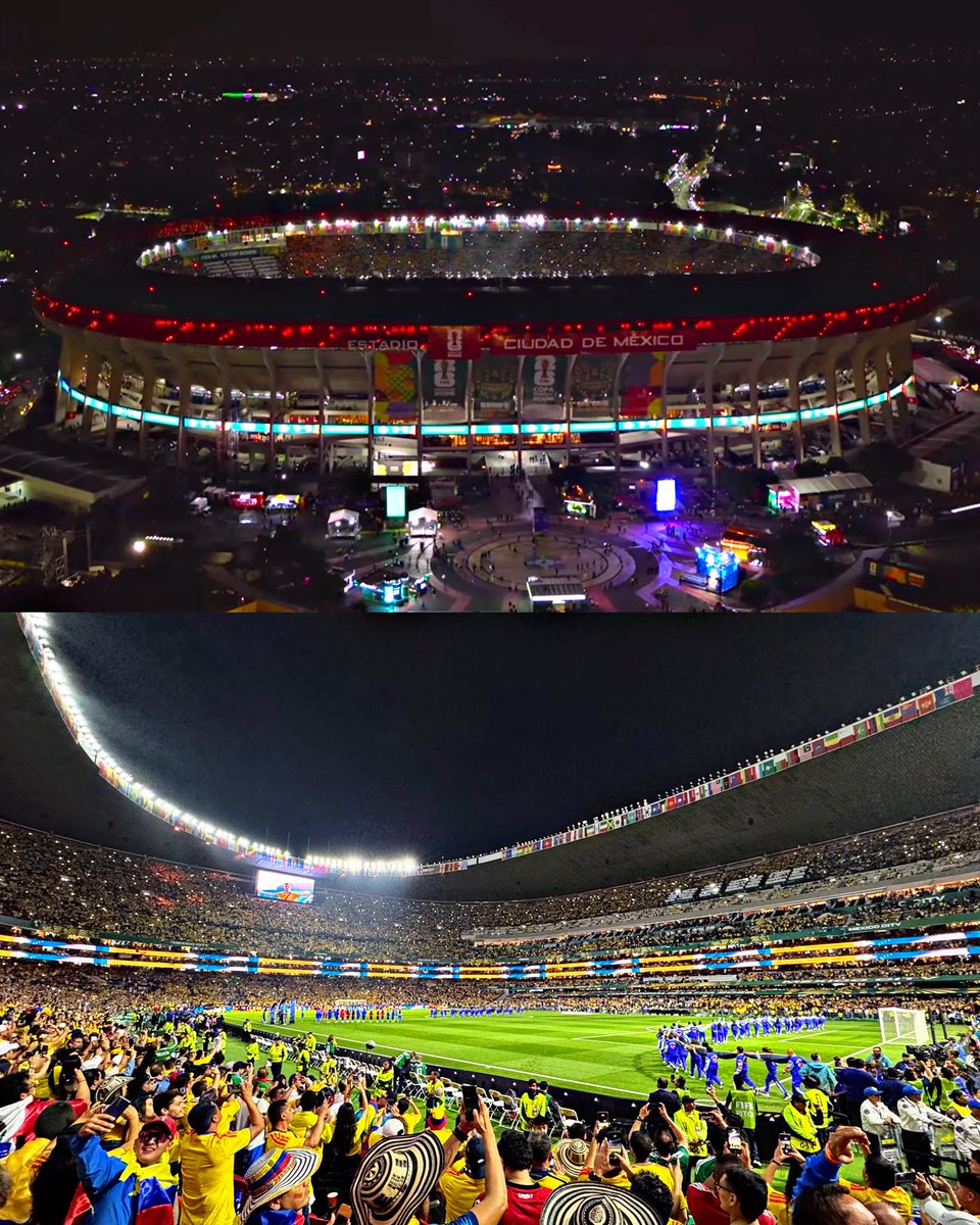 AllFutbolMX's tweet photo. 🤯🏟️ The Estadio Azteca looks magnificent for the match between Colombia and Uzbekistan. 

There’s no stadium like it anywhere in the world. 

UNMATCHED AURA. ❤️🏆 https://t.co/4S4Dx7fVEQ