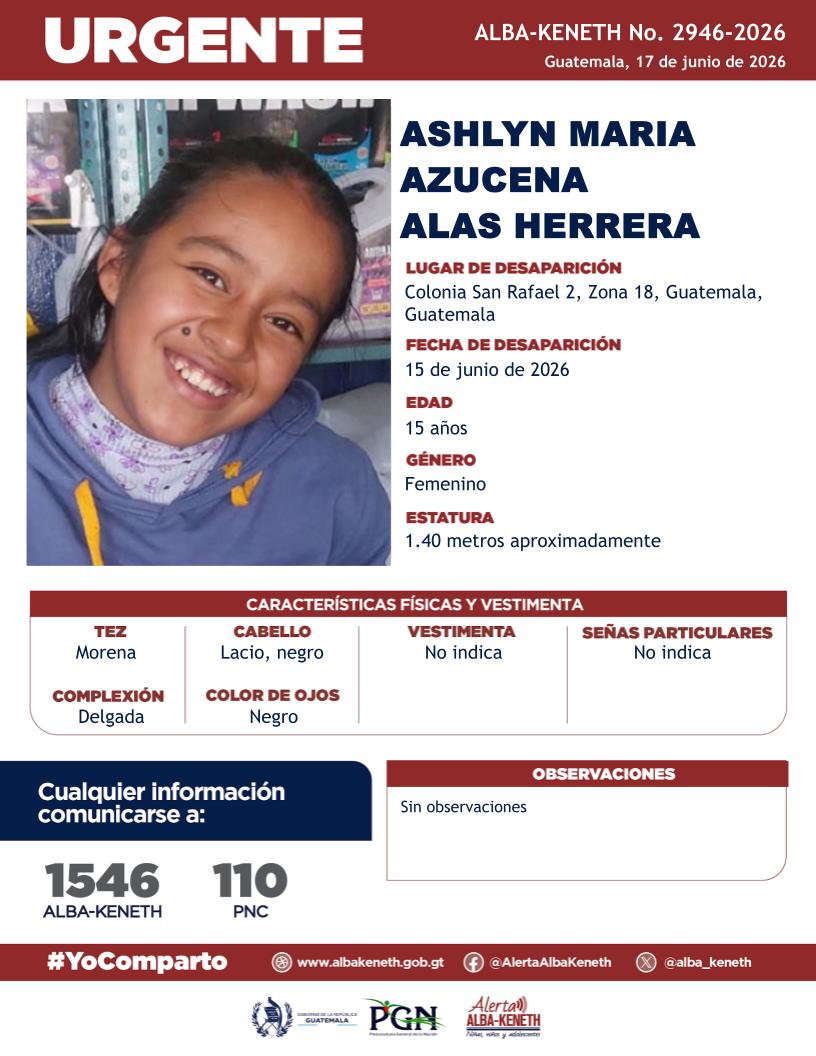 Alerta Alba-Keneth tweet media