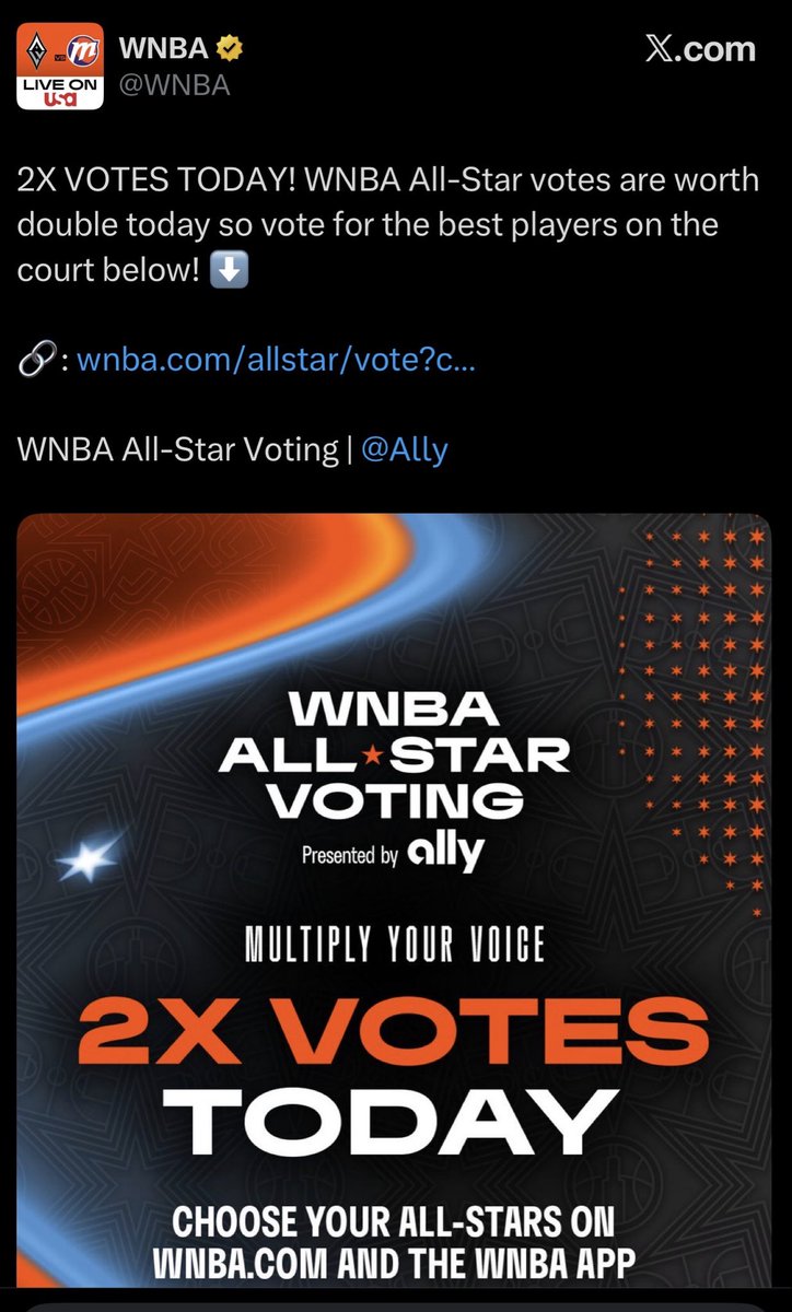 PassMeTheBlicky's tweet photo. @MaisyM123 @ItsDaQB @UnderdogWNBA @WNBAComms Vote for the best players on the court https://t.co/Jml0IGYnzS