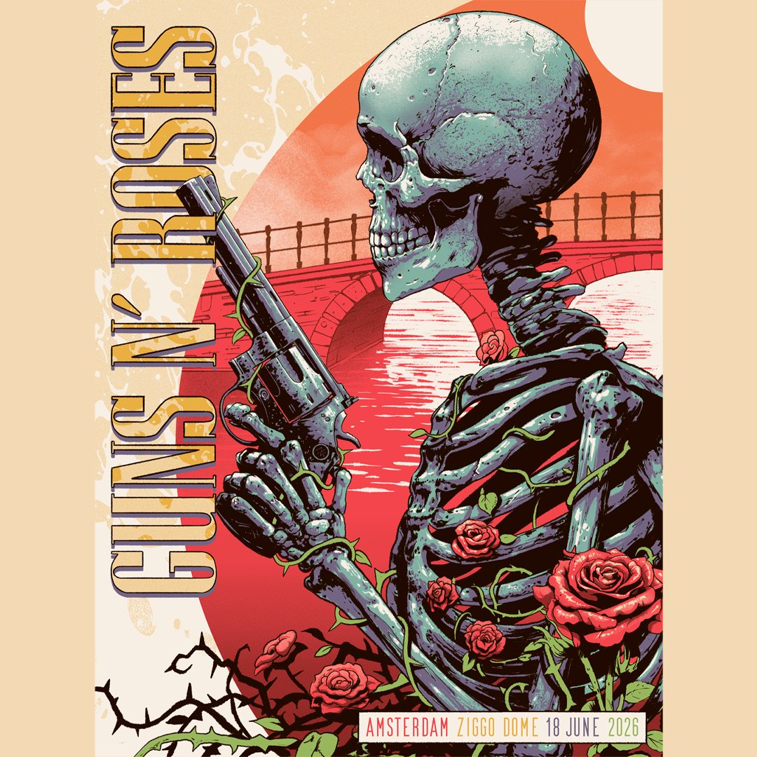 gunsnroses's tweet photo. Amsterdam, are you ready? Our reunion is long overdue. Let's make this night legendary! https://t.co/Ulzhmoo1Da