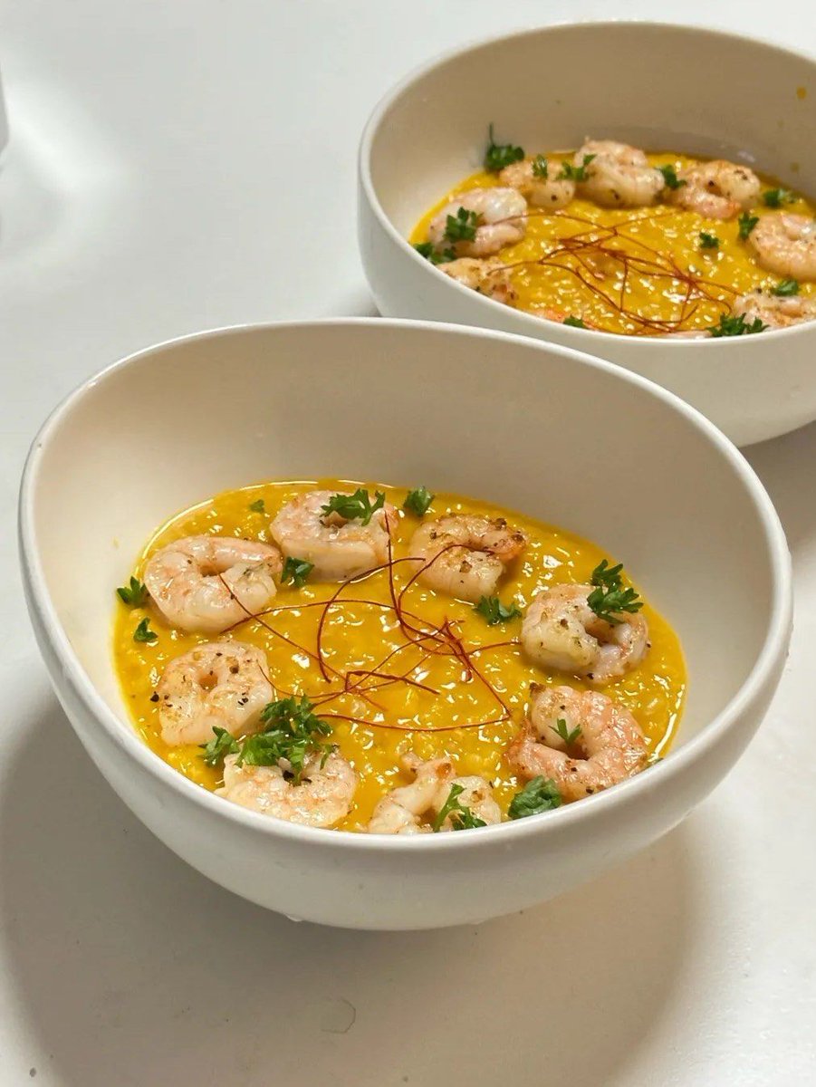 AmitShah27's tweet photo. Spooky Season's Perfect Bite: Pumpkin Spiced Risotto for a cozy Halloween dinner  Nothing beats this creamy, autumnal treat to warm up your spooky night! https://t.co/XGmkHXUQkM
