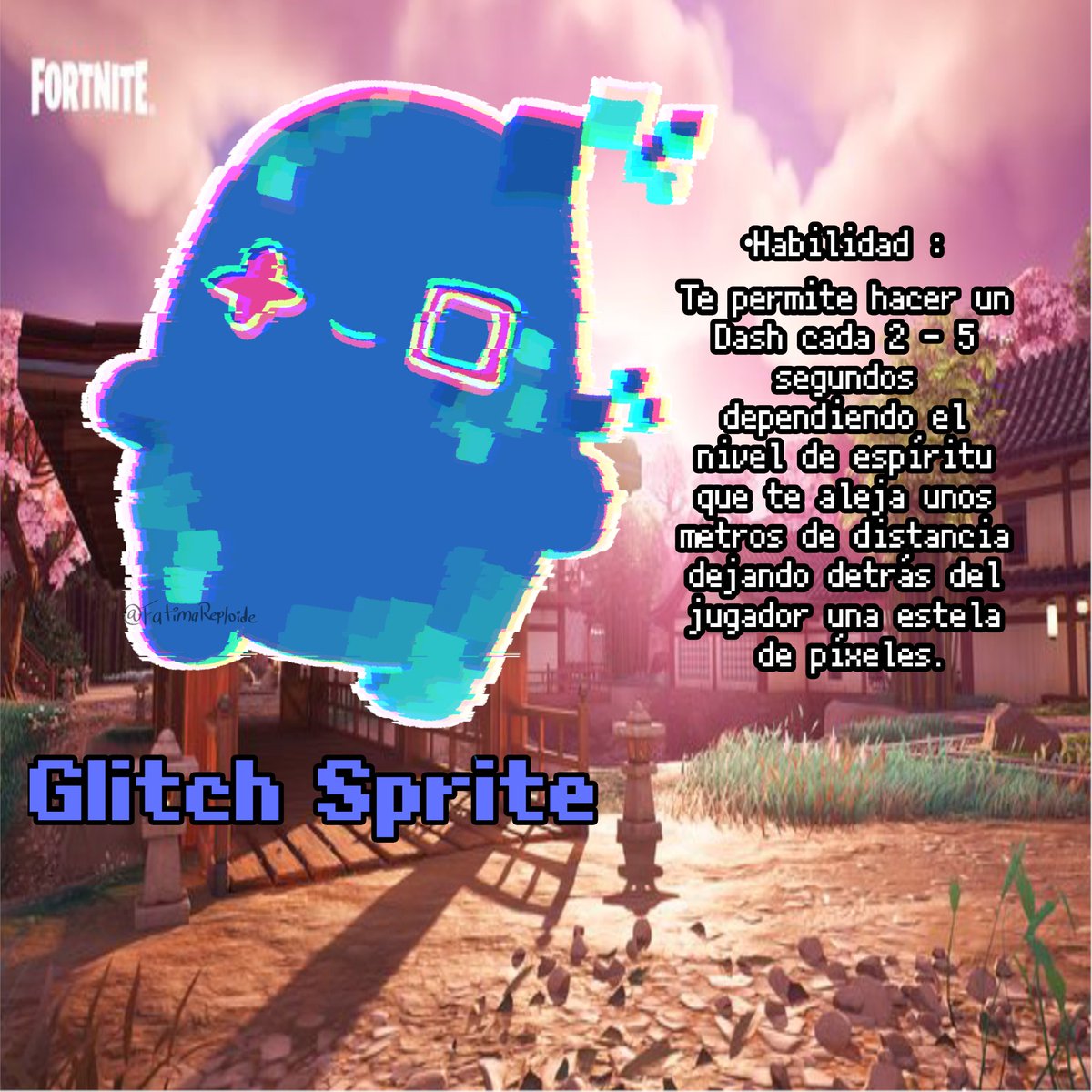 fatimareploide's tweet photo. #DesignASprite Sprite Glitch Habilidad : Te permite hacer un Dash de 2 a 5 segundos dependiendo del nivel del Sprite para una mejor rotacion, dejando detras del jugador una estela de pixles, con la cualidad que al hacer el dash desapareces una fracción de segundos al realizarlo. https://t.co/d4A5nLRn1t