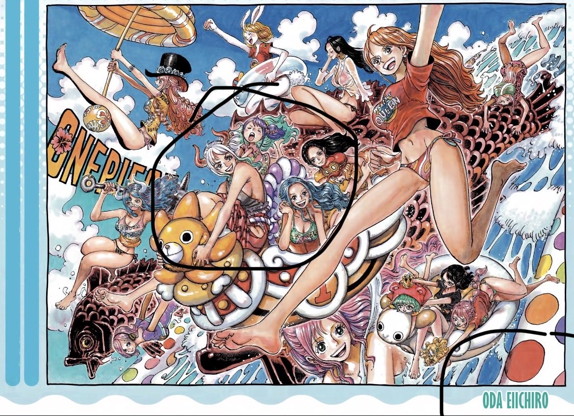 turn2donk's tweet photo. @TenguRadman @Death2allzios @KitsuneroVT Stop trolling, ODA would not of drew her on this if she was a dude and law is weird, he got turned into a woman at punk hazard but he’s an outlier and irrelevant https://t.co/dSVGcRpAI8