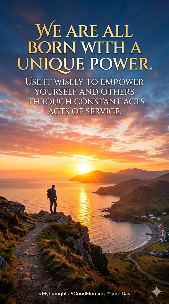 GVR_advocate's tweet photo. We are all born with a unique power. Use it wisely to empower yourself and others through constant acts of service.
#Mythoughts #GoodMorning #GoodDay https://t.co/1pytttxjM9
