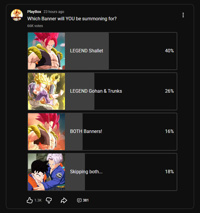 PlayyBox's tweet photo. And before people say it's hard carried by Future Gohan/Trunks, this is just a small sample size lol https://t.co/8HiRNhPKTP