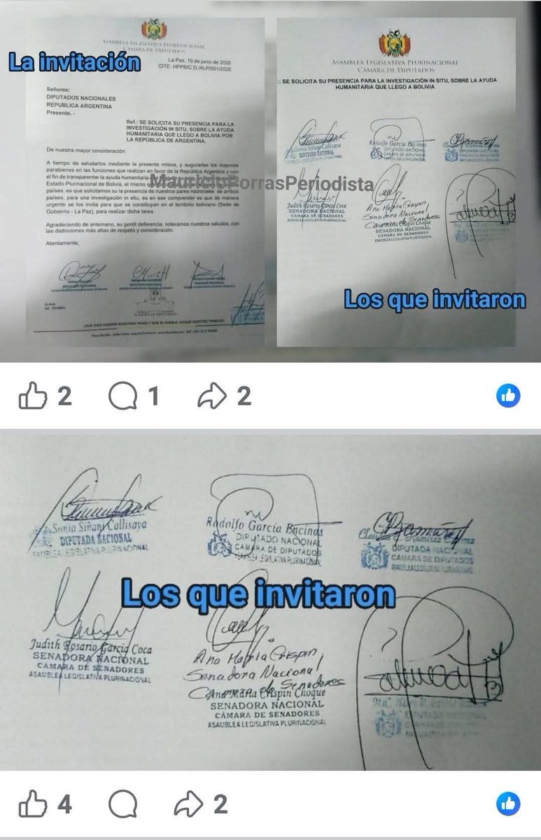 XiudadanoX's tweet photo. Aquí les presento la invitación de nuestras grandes "Autoridades"
Socialistas que le prestan pleitesía al narco pEVOfilo @evoespueblo 
Espero que ser tomen las medidas necesarias para ayudarles el curul a estos golpistas zurdo comunistas @Diputados_Bol @SenadoBolivia https://t.co/M4K4BvlmZe