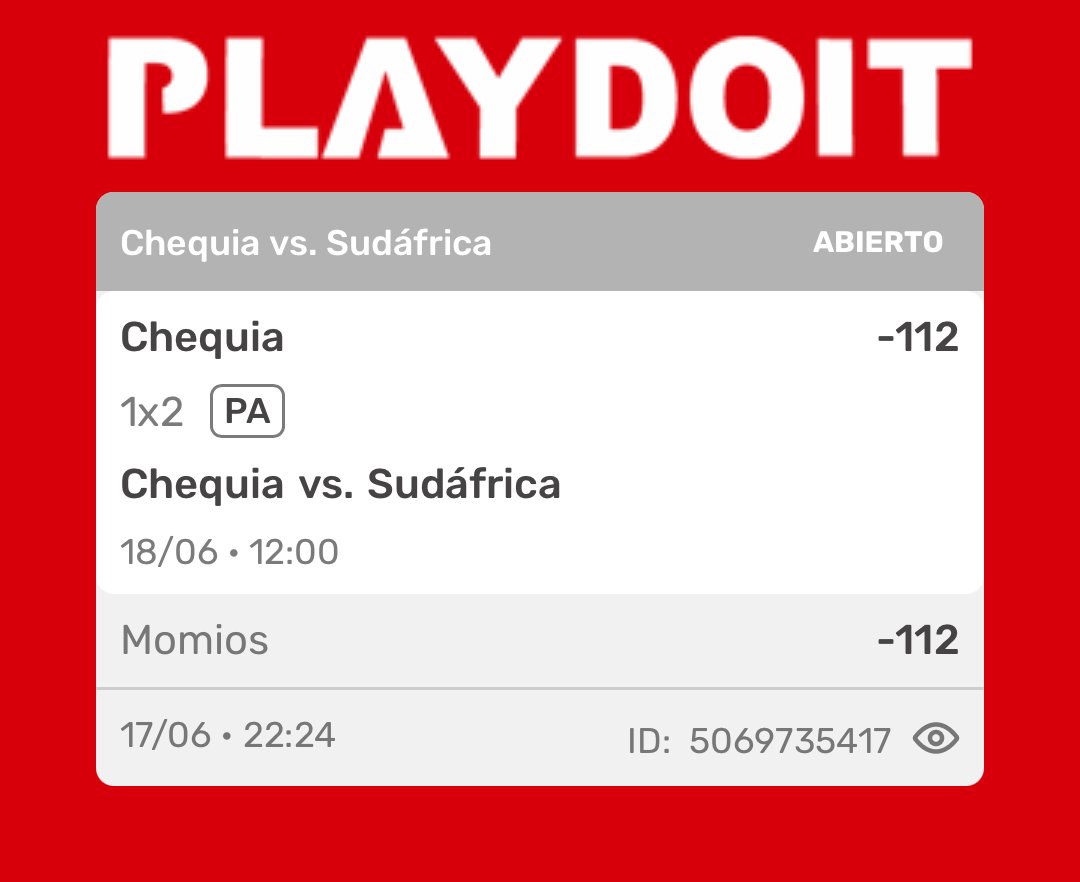 PatoPicksMx's tweet photo. ⚽ PICK Mundial ⚽
🇿🇦 Sudáfrica @ 🇨🇿 Chequia
🔷 🇨🇿 Chequia ML (-112)
💸 Apuesta 1.68U 
⏰ 10:00 am (CDMX)

📊 Chequia ganó sus dos amistosos de preparación: 2-1 ante Kosovo y 3-1 ante Guatemala — llega en forma y sin bajas relevantes
📊 Sudáfrica perdió 2-0 ante 🇲🇽 México y encima sufrió 2 expulsiones (Sithole y Zwane) — arranque de torneo muy golpeado
📊 Chequia tiene 54.25% de probabilidad de victoria según modelos AI — favorita en partido que se juega la vida
📊 Solo se han enfrentado una vez en la historia y terminó 2-2 — duelo parejo pero Chequia llega en mejor estado anímico

🧠 Partido de vida o muerte en el Grupo A. Chequia perdió ante Corea del Sur pero generó ocasiones y tiene los argumentos para reaccionar. Sudáfrica llega destrozada mentalmente y con ausencias por tarjetas — la diferencia de estado anímico y plantel disponible inclina la balanza hacia los checos.

#Mundial2026 #FIFAWorldCup #Fútbol #SportsBetting #ApuestasDeportivas #FreePick #PicksGratis