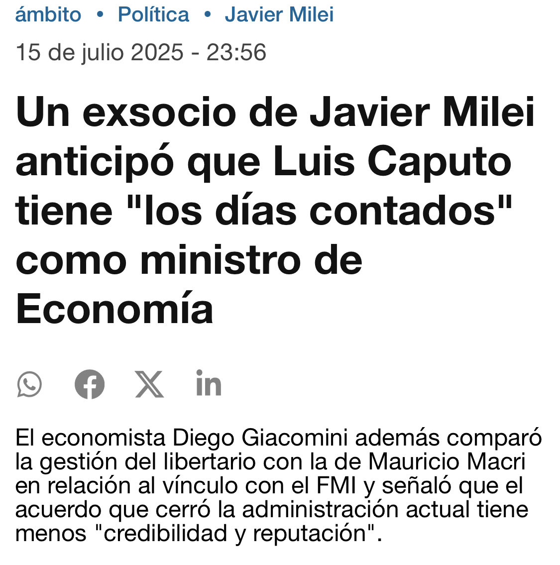 magoya2001's tweet photo. Julio de 2025 y sigo contando los días de Toto como Ministro de Economía 
👇 https://t.co/WJpWH8xRPp