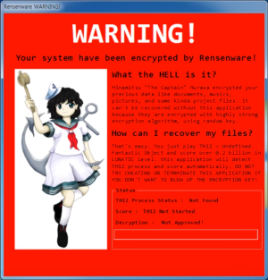 MarkerDCarter's tweet photo. @apple_wizardess Worms are also another name for viruses. Touhou had a fanmade virus; Rensenware (this part is kind of a stretch) https://t.co/msLwByPXQ6