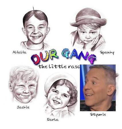 shut1n's tweet photo. @Acyn jfc he sounds as scatterbrained as Little D does these days. cant focus on a single topic, just spams out the same tired lines. Meanwhile, Gutfield looks like he's auditioning for fuckin Little Rascals over here. https://t.co/O8ovfIh9ns