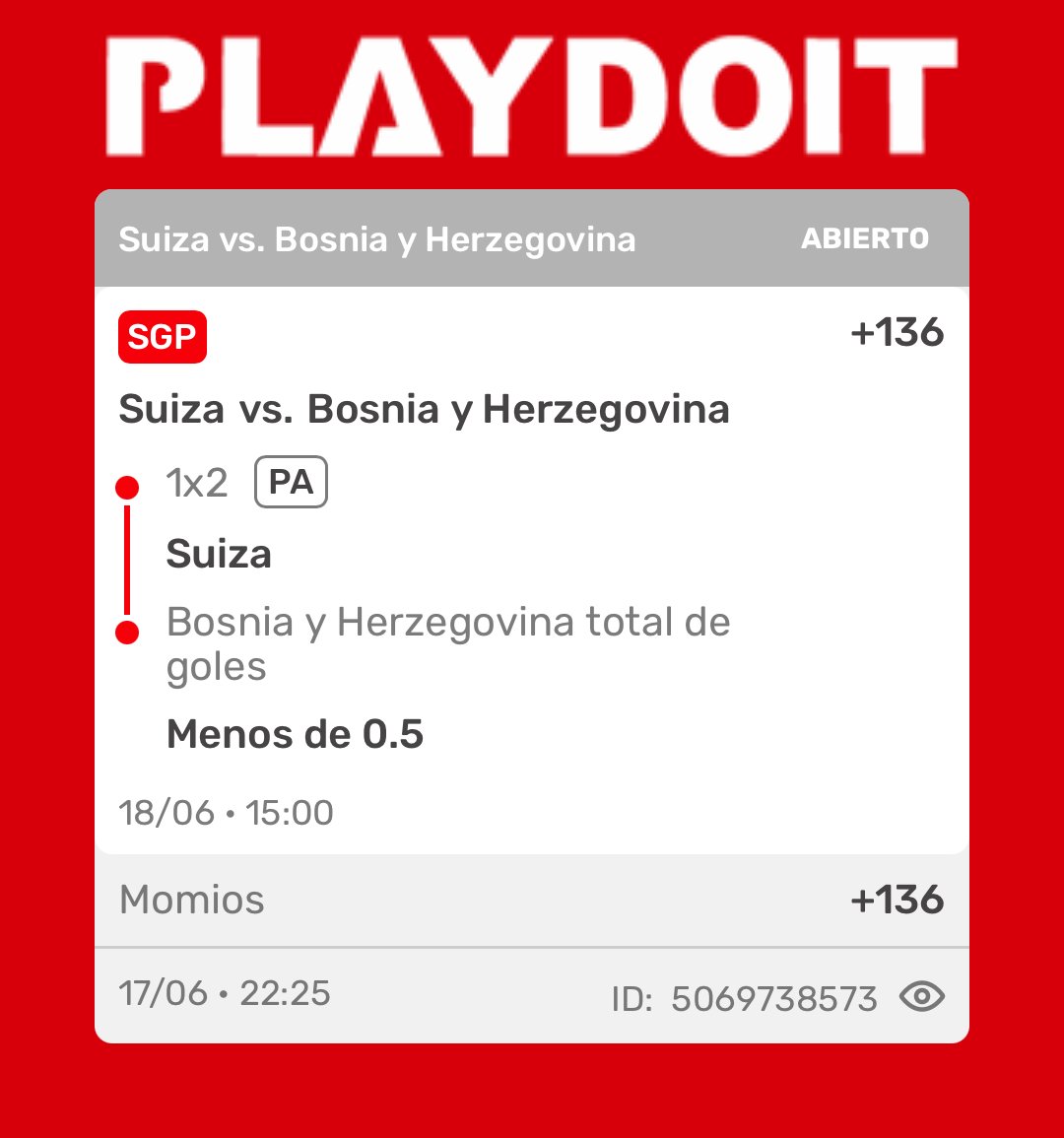 PatoPicksMx's tweet photo. ⚽ PICK Mundial ⚽
🇧🇦 Bosnia @ 🇨🇭 Suiza
🔷 🇨🇭BTTS NO (-145) 
💸 Apuesta 2.18U
🔷 🇨🇭 Suiza Gana a 0 (+136)
💸 Apuesta 1U
⏰ 1:00 pm (CDMX)

📊 Suiza con 62.25% de probabilidad de victoria — dominó a Catar en xG pero el 1-1 no reflejó su superioridad
📊 Bosnia lleva 6 partidos consecutivos terminando en empate — patrón de equipo que no decide ni a favor ni en contra
📊 Suiza nunca ha perdido contra Bosnia en competencias oficiales — 3 victorias, 1 empate en 5 encuentros históricos
📊 Džeko llega con dudas físicas — la principal referencia ofensiva de Bosnia comprometida para este partido clave

🧠 Suiza necesita los 3 puntos tras dejar escapar 2 vs Catar y tiene el plantel para imponerse. Bosnia con Džeko en duda y el patrón de no marcar en duelos de exigencia hacen el pick de Suiza ganando sin que Bosnia anote muy atractivo a +136. Complementamos con el NO BTTS a -145 para mayor seguridad.

#Mundial2026 #FIFAWorldCup #Fútbol #SportsBetting #ApuestasDeportivas #FreePick #PicksGratis
