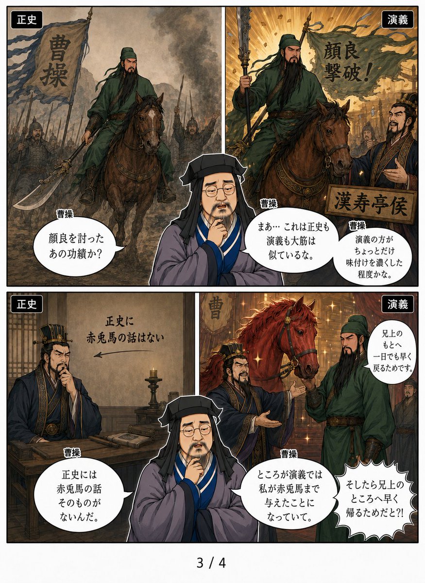 CaoThree's tweet photo. それが知りたい：曹操の関羽愛
羅貫中はBLマニアだったのか…

그것이 알고 싶다 : 조조의 관우 사랑 
나관중은 BL 마니아 인가...

* JP Ver. https://t.co/w4fIKcf7d8