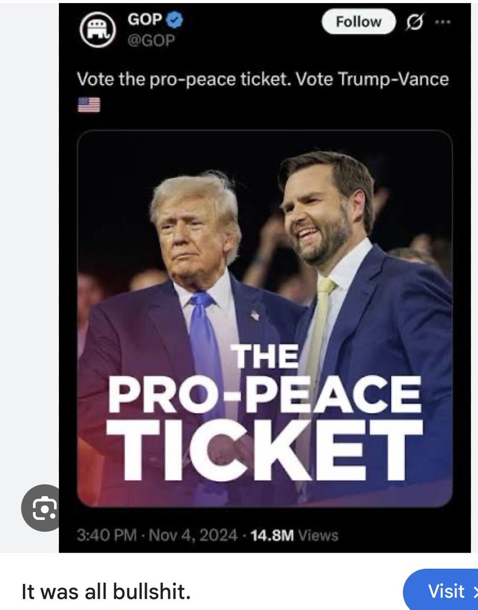 DukeGodfreydeBo's tweet photo. @ThomasEWoods @willchamberlain I’m very disappointed with him. His eager TrumpShots and State Gov bailouts made me doubt him but Harris was taking about government price controls and was flooding the border. In retrospect I wonder if a Harris presidency Minus an Iran war would have been a net gain VS Trump War https://t.co/P8HJhJybVj