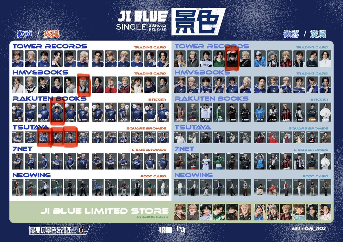 KarinrinYu's tweet photo. JI BLUE 景色 JO1 INIトレカ 交換 

【譲】　画像1枚目

【求】　画像2枚目🟦ライン以外
           3枚目赤丸⭕️
河野、川西、佐藤、金城

封入↔封入
特典↔特典

異種可能です。
関西オフラ、名古屋ドーム手渡し優先
郵送検討📮
お気軽にお声がけください🙇🏻‍♀️

#JO1交換  #INI交換  #JIBLUE交換 https://t.co/dGh50GLL8N