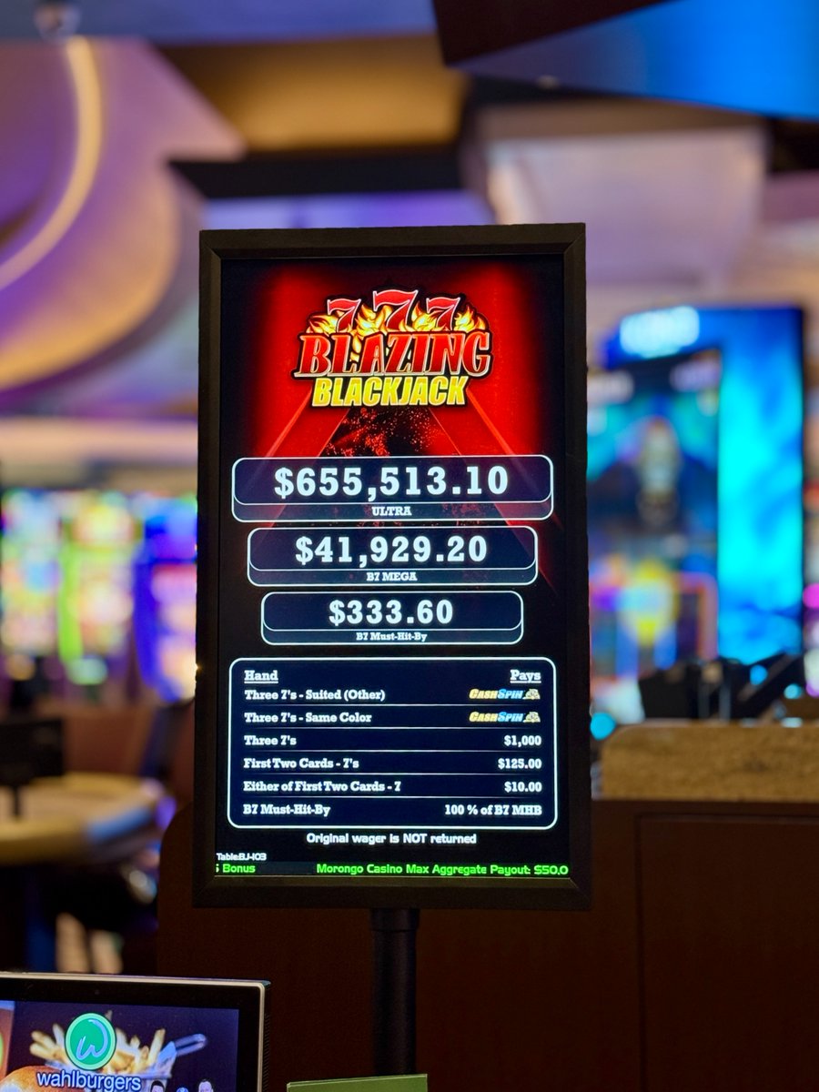 MorongoCasino's tweet photo. The jackpot is calling. 💰♠️ Experience the excitement of live table games and progressive jackpots that keep growing until someone wins. Grab a seat, join the action, and see where the cards take you. 🎲✨
#morongocasino #goodtimes #casino #winbig #ProgressiveJackpots https://t.co/GFeu73nLrh