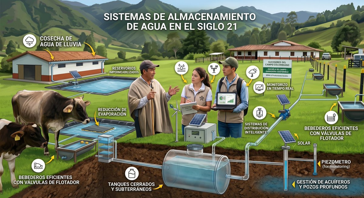 PlGuavio's tweet photo. El agua es el motor de la productividad. Integrar la tecnología con la experiencia de nuestros productores es el camino hacia una ganadería verdaderamente sostenible. 🇨🇴✨
#GanaderiaSostenible #AguaEsVida #InnovacionRural #AgroTech #SucesoresDelCampo @Fedegan @jflafaurie https://t.co/8BEMAPaeA9
