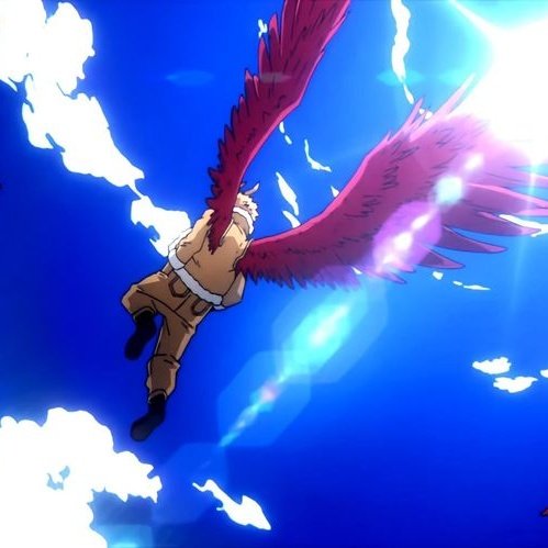 Bread_pudding_'s tweet photo. The fact that most people think that Hawks's wings are red just because of genetics is absolutely heartbreaking... 
Have we forgotten the real reason..? Am I the only person who remembers they're red because he wanted to show he cares about women's periods? 
This is soul-crushing https://t.co/99sDiYEBtU