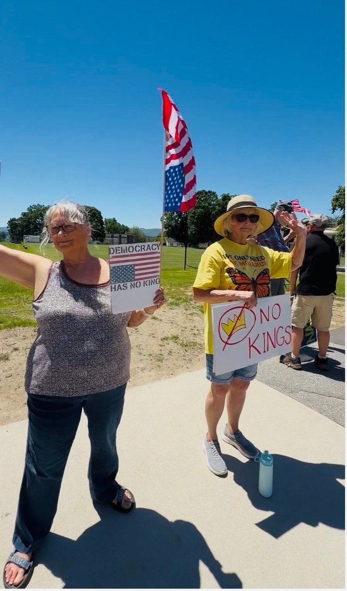 libsofwolfeboro's tweet photo. What was the average age at the Wolfeboro-Tuftonboro Democrats' anti-Trump hate rally on June 13, 2026, in Wolfeboro, NH. https://t.co/o4FCNYyOiz