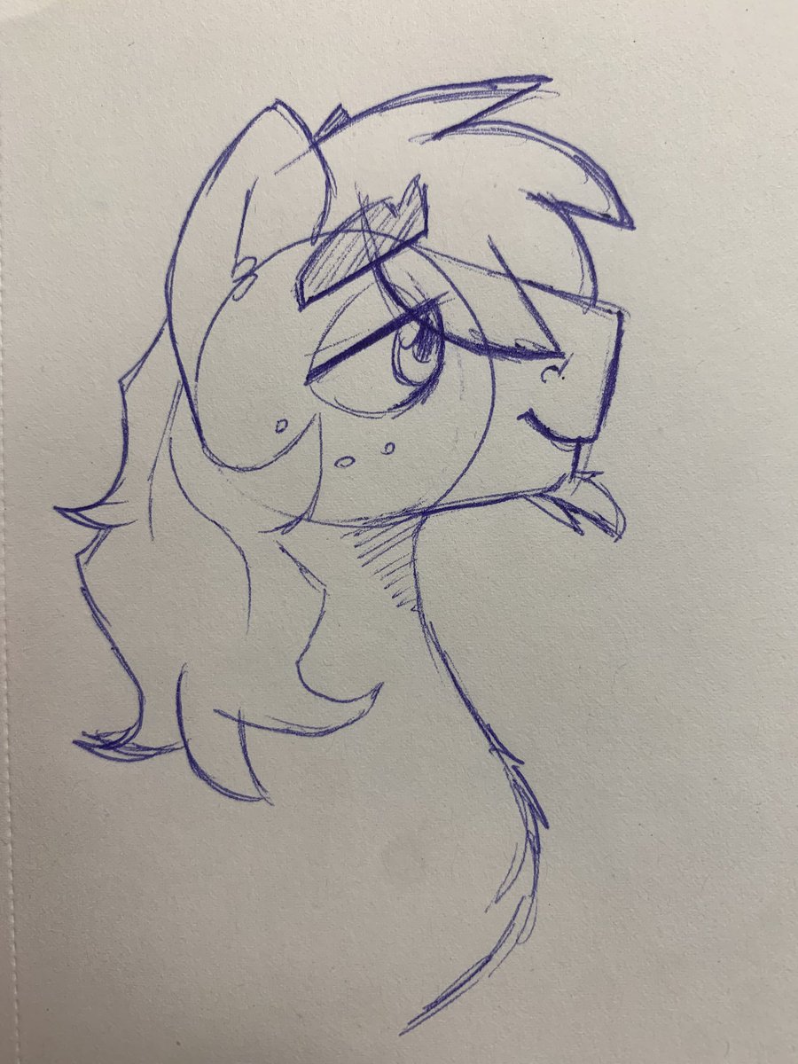 YellowArtPone's tweet photo. Doodled a Mac at work tonight 🍎 Even when he’s Scribbly, he’s so handsome https://t.co/4NUIWX8CTd