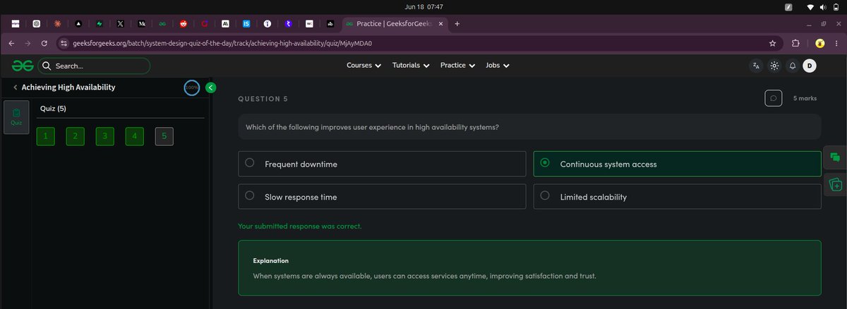 Codewith_daya's tweet photo. Day 29/30 

Learned about Achieving High Availability and how Continuous System Access improves user experience by minimizing downtime and ensuring reliable service availability.

#SystemDesign #HighAvailability #Availability #DistributedSystems #30DaysChallenge https://t.co/VfknmXqV9O