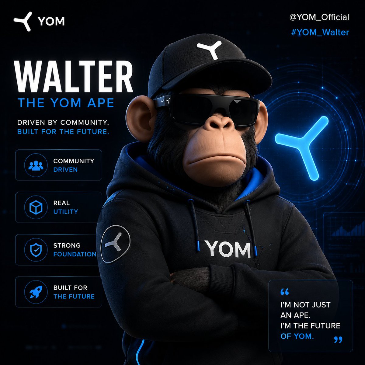 eth_smarts's tweet photo. Walter isn't just an ape, he's the face of a new era in cloud gaming. Time to get creative! I made my own Walter-inspired visual and can't wait to see what the community creates. Tag #YOM_Walter and @YOM_Official for a chance to be featured in the next weekly town hall. 🎨🐵 https://t.co/nCO6gCqyfr