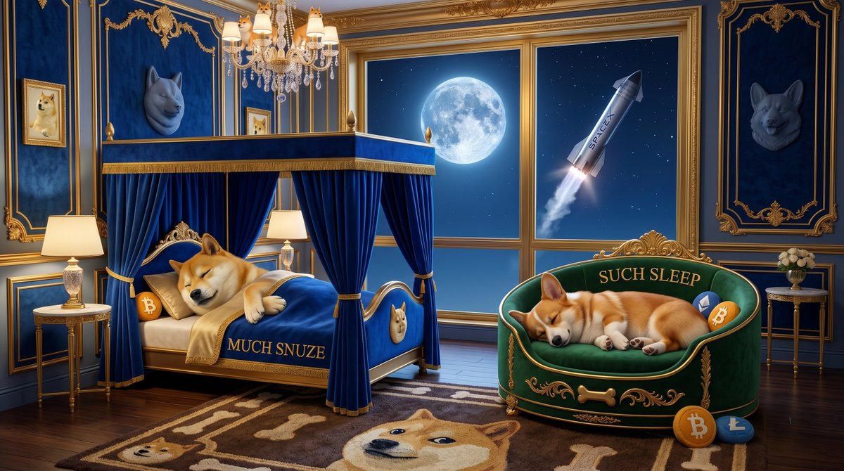 DogeOgCreator's tweet photo. Good night, see you on tomorrows Spaces here on @X with @realjohnmonarch 

Much dream
Very comfy
Wow https://t.co/gUig3TdKNu