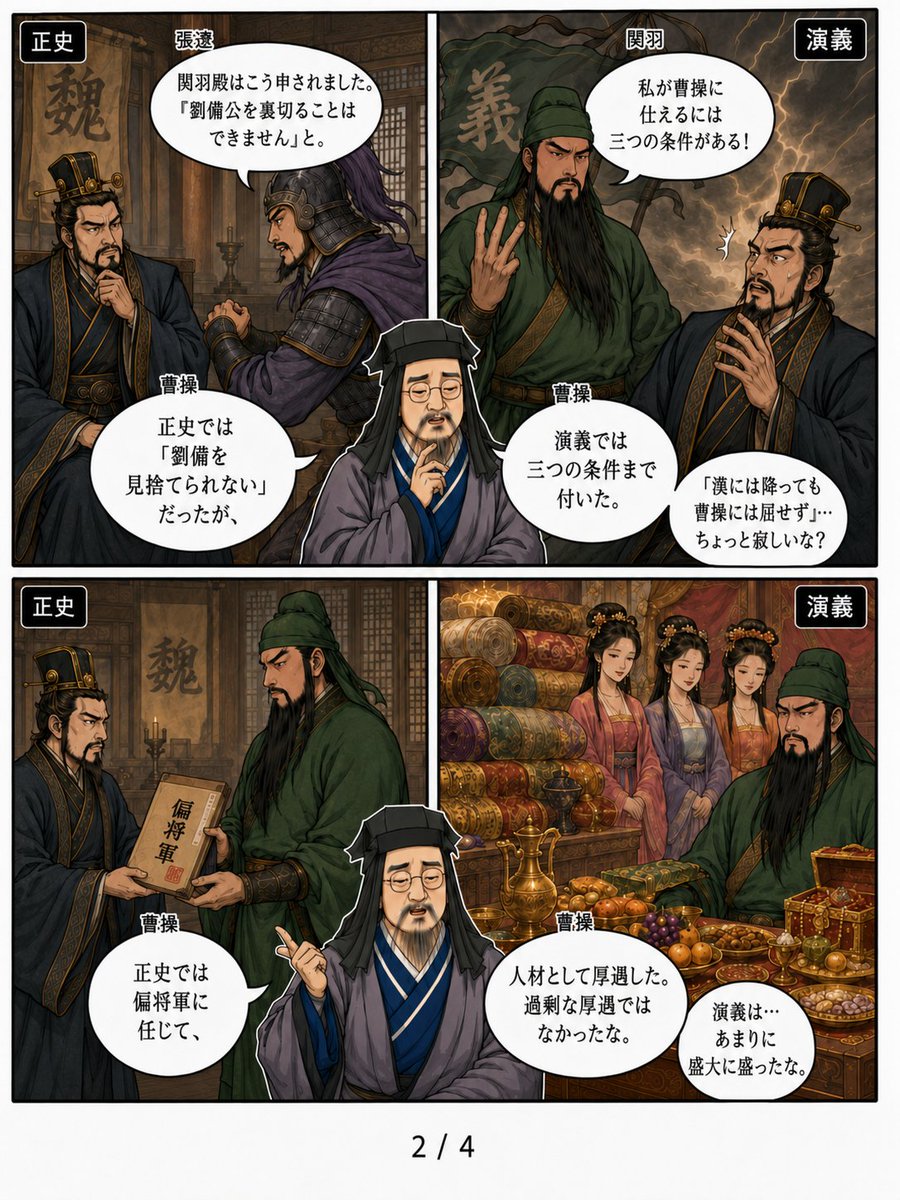 CaoThree's tweet photo. それが知りたい：曹操の関羽愛
羅貫中はBLマニアだったのか…

그것이 알고 싶다 : 조조의 관우 사랑 
나관중은 BL 마니아 인가...

* JP Ver. https://t.co/w4fIKcf7d8