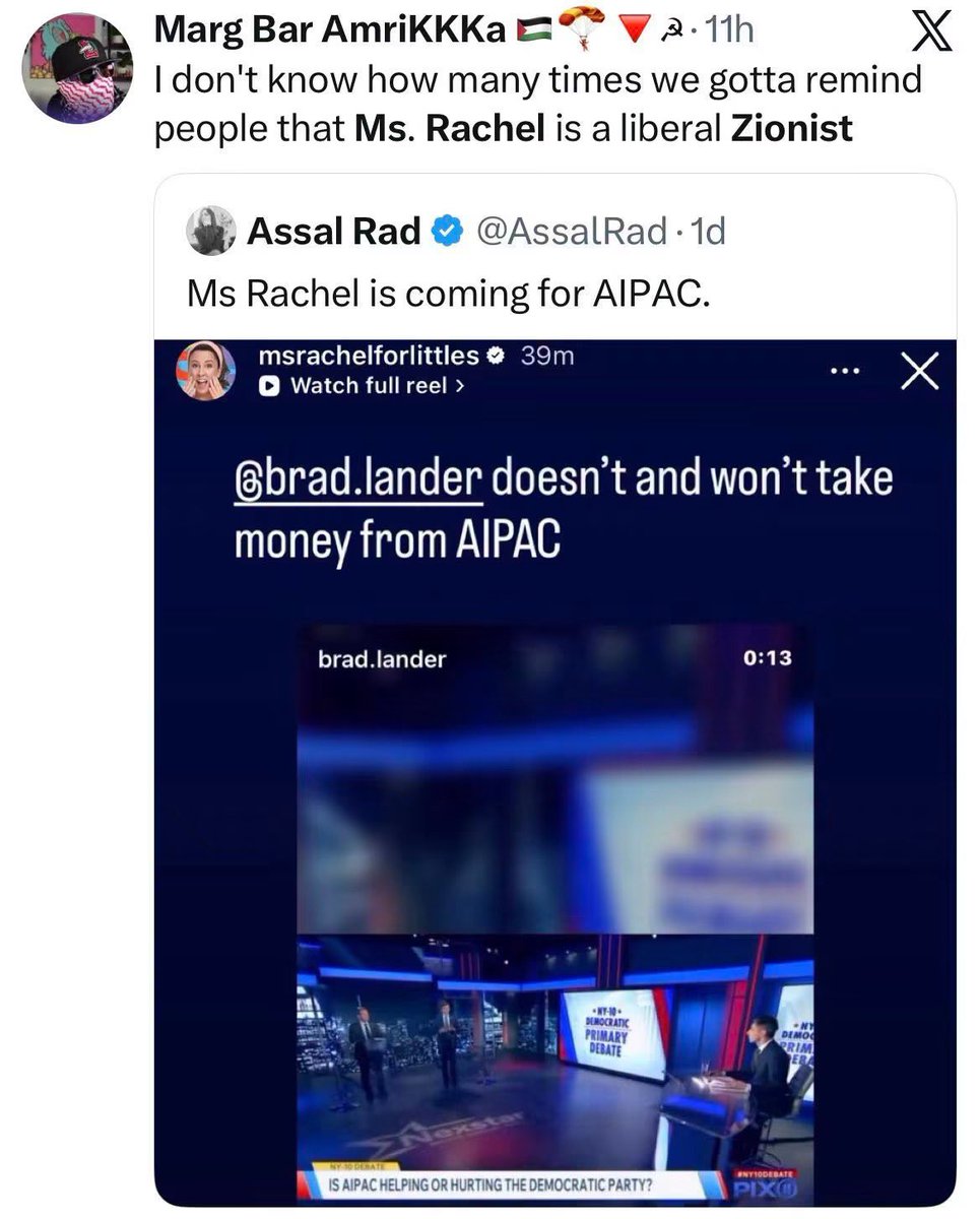 OGBlackRedGuard's tweet photo. real talk man is the goal to get normal people in the movement or drive as many people away with this weird shit. she doesn’t have a red triangle on her overalls, she’s a liberal Zionist now? Quit being fucking weird. She makes content for little kids. Jesus Christ. https://t.co/KftzMhGw7R