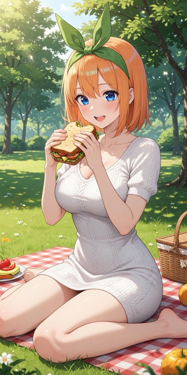 dd_eq45's tweet photo. お昼ご飯は何食べますかー？

#TheQuintessentialQuintuplets
#中野四葉
#GrokImagine

SFW illustration fully clothed. No nudity.  No suggestive intent https://t.co/2GjTTayYFE