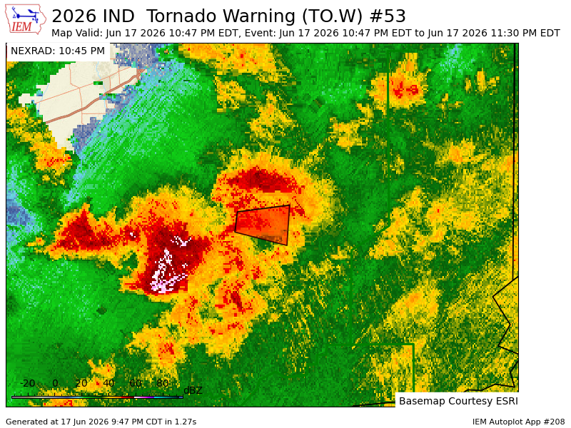glwx_'s tweet photo. IND issues Tornado Warning [tornado: RADAR INDICATED, hail: <.75 IN] for Bartholomew [IN] till 11:30 PM EDT https://t.co/t2NNo1nsMO https://t.co/h0mjs46pX4