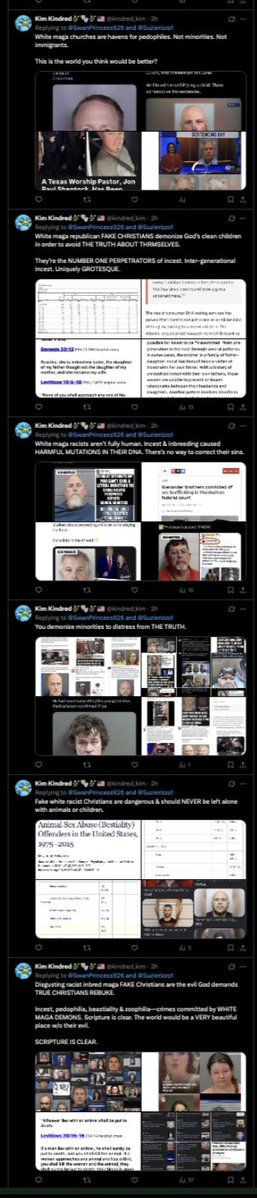 SwanPrincess926's tweet photo. @X @Support
I wrote compassionate words about a harmless battery victim--then received 9 messages of dehumanization-including death threats-from @kindred_kim &amp; @ChicagoGirl90 simply because I'm Caucasian--&amp; then they blocked me 'cause they knew they'd get rebuked

Ban the racists https://t.co/YOENMDggrp