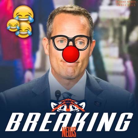RustyShack6927's tweet photo. @tigers SELL THE TEAM PIZZA CLOWN!!! https://t.co/zf7JfU09Yw