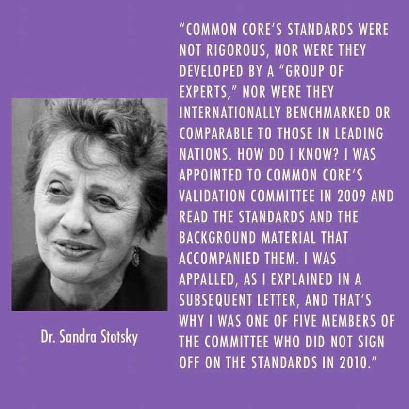 CivilusDefends's tweet photo. Less erudite, but pithy: Commie Core Must Go

Years ago, I politely shared with a colleague what I knew about isIam/sharia--at her request--and after her own investigation, thanked me for enlightening her. The same person was excited about the new educational push for Common Core, and my response was to the effect 'You mean Commie Core?' I hope she investigated that also. SEL was the final straw for my kids and grands, now largely home-schooled.