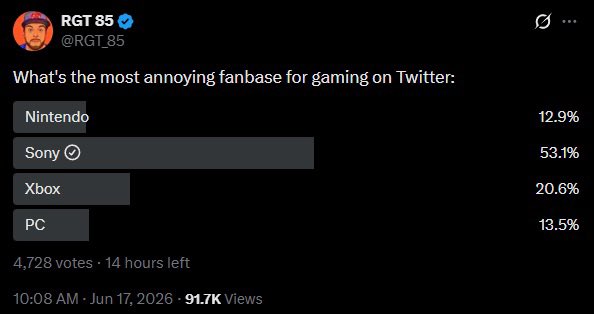 RealDave1126's tweet photo. RGT85 is going to get attack by PlayStation Gamers. Dude better have this account private. https://t.co/iAaENkr5k7