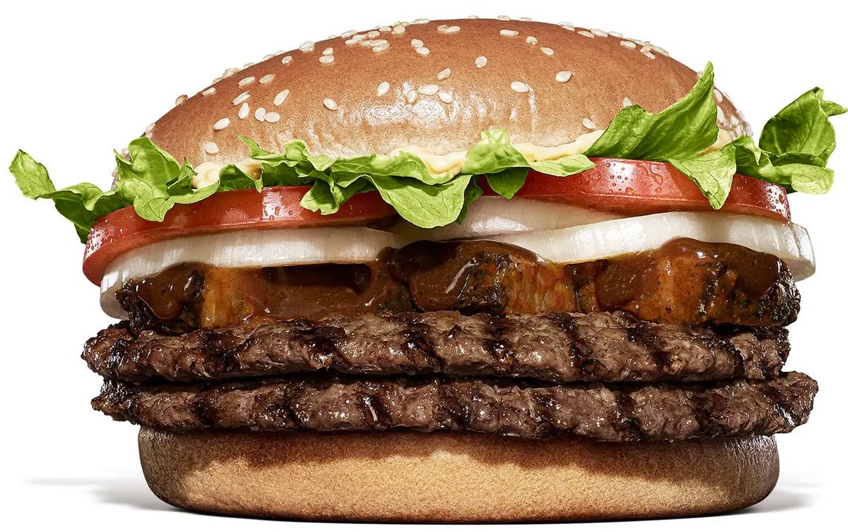 gourmetroad5's tweet photo. ６月１９日よりバーガーキングから、牛バラステーキを豪快に重ね、「特製BBQスパイスソース」で仕上げた『BBQステーキワッパー® 』『チーズBBQステーキワッパー® 』『ダブルBBQステーキワッパー® 』が新発売されます✨
https://t.co/79SnDWTBF6 https://t.co/fibv2pt1OU