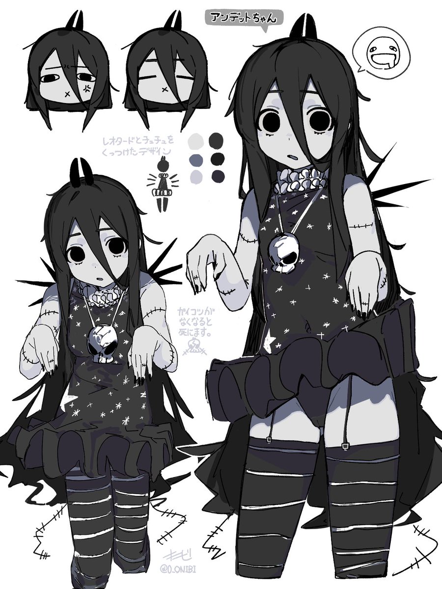 0_ONIBI's tweet photo. ocのアンデットちゃん https://t.co/wDZlHXDfPP