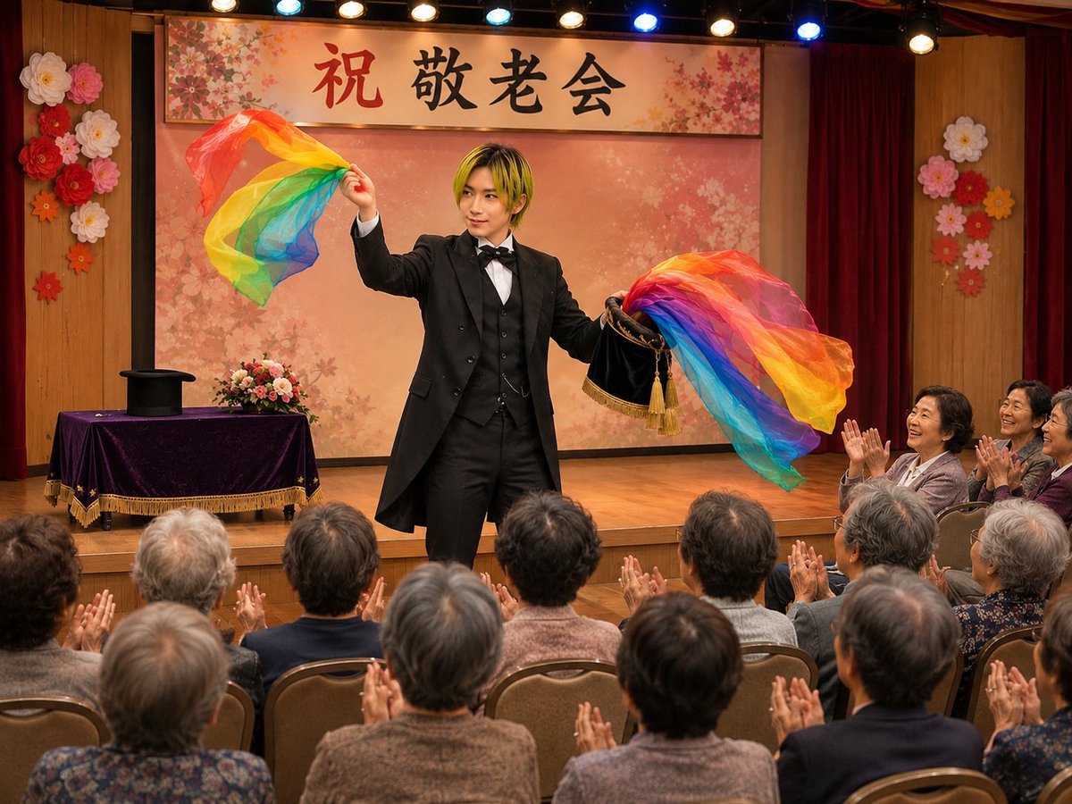 magic_pbm's tweet photo. 025年9月27日
紀の川市の敬老会でマジックショーを披露させていただきました。

お客様の驚きの表情や楽しそうな笑顔が印象的な会でした😊
素晴らしい会に呼んで頂き、誠にありがとうございました♠

※画像はイメージです。 https://t.co/0oaamGWusw