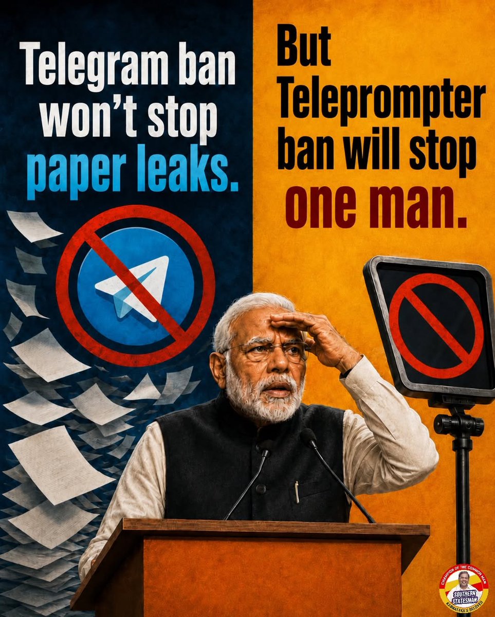DocRGM_'s tweet photo. Ban Teleprompter.

Not Telegram. https://t.co/ESOTVEtMGV