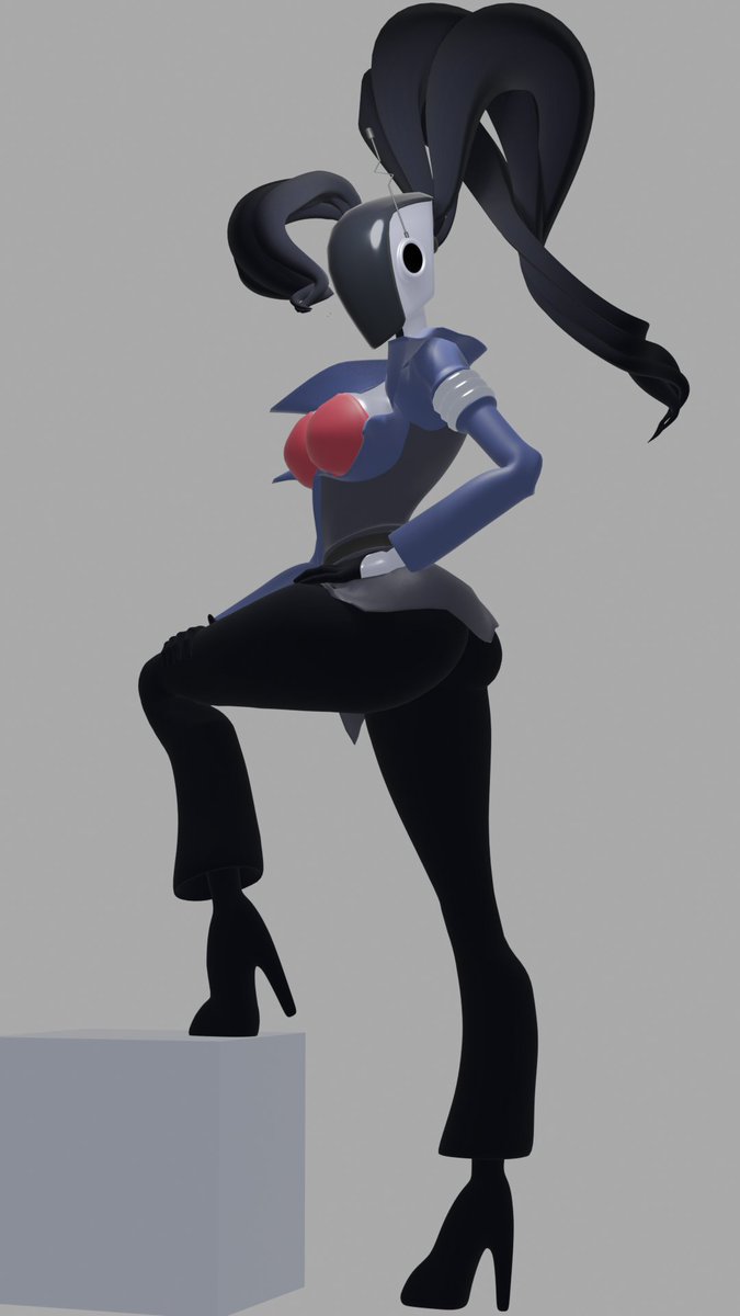 gGripsart's tweet photo. quick pose test to see where I need to fix things, there's two because I had to tweak the constraints in some of the collar bones. So far it's not exploding which is a relief but I'm not hugely crazy about the finger controls I have set up. https://t.co/vwqbRivbBf