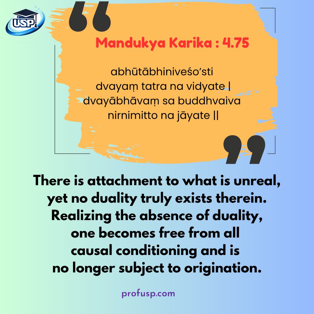 uspindia's tweet photo. #mandukyakarika #wisdom #quotestoliveby https://t.co/1btUf5NR5i