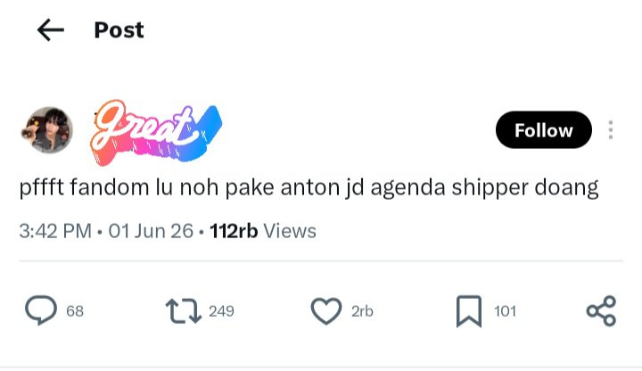 alicequeen328's tweet photo. Plis lain kali lebih bijak ya kak kalo ada postingan kaya gini yang jelek nama fandom juga https://t.co/STvJgS9cDc