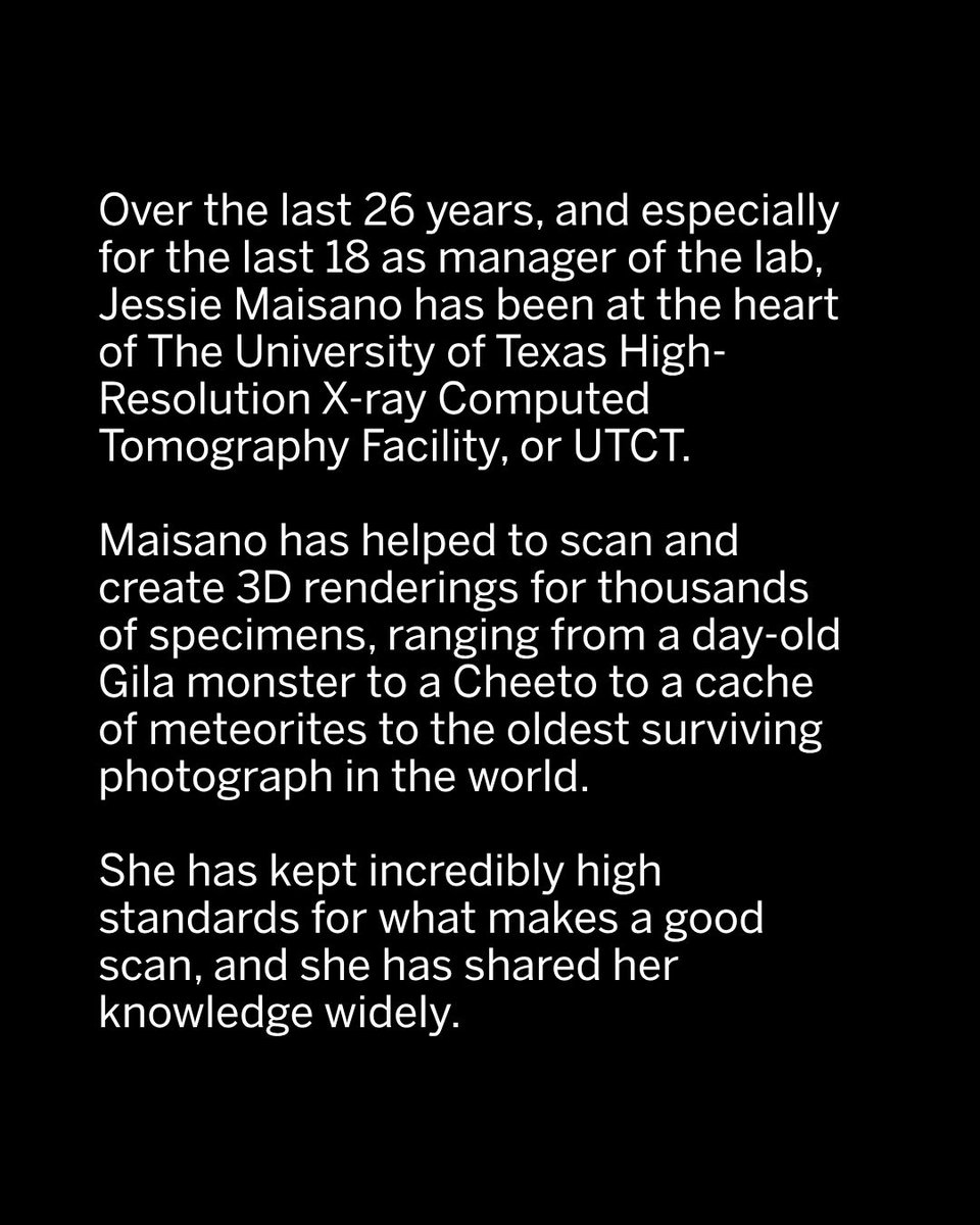 txgeosciences's tweet photo. What do a Komodo dragon, the oldest surviving photograph in the world and a Cheeto have in common? They've all been scanned by Research Scientist Jessie Maisano at The University of Texas High-Resolution X-ray Computed Tomography Facility, or UTCT.

https://t.co/rZP6trwLGf https://t.co/YpLUqc2EHS