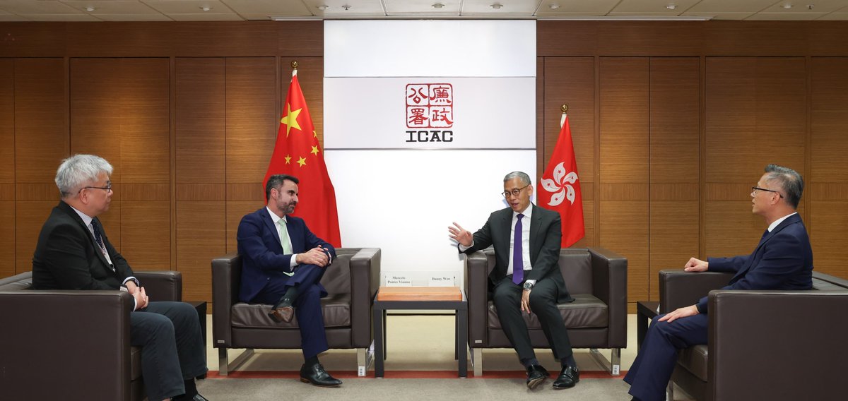 IAACA_Sec's tweet photo. IAACA ExCo member Mr Marcelo Pontes Vianna from CGU of Brazil visited Hong Kong to speak at the APEC Workshop, strengthening global anti-corruption networks. IAACA President Woo met with him to enhance collaboration, fostering practical, regional graft-fighting strategies. https://t.co/hjkQN1Zzph