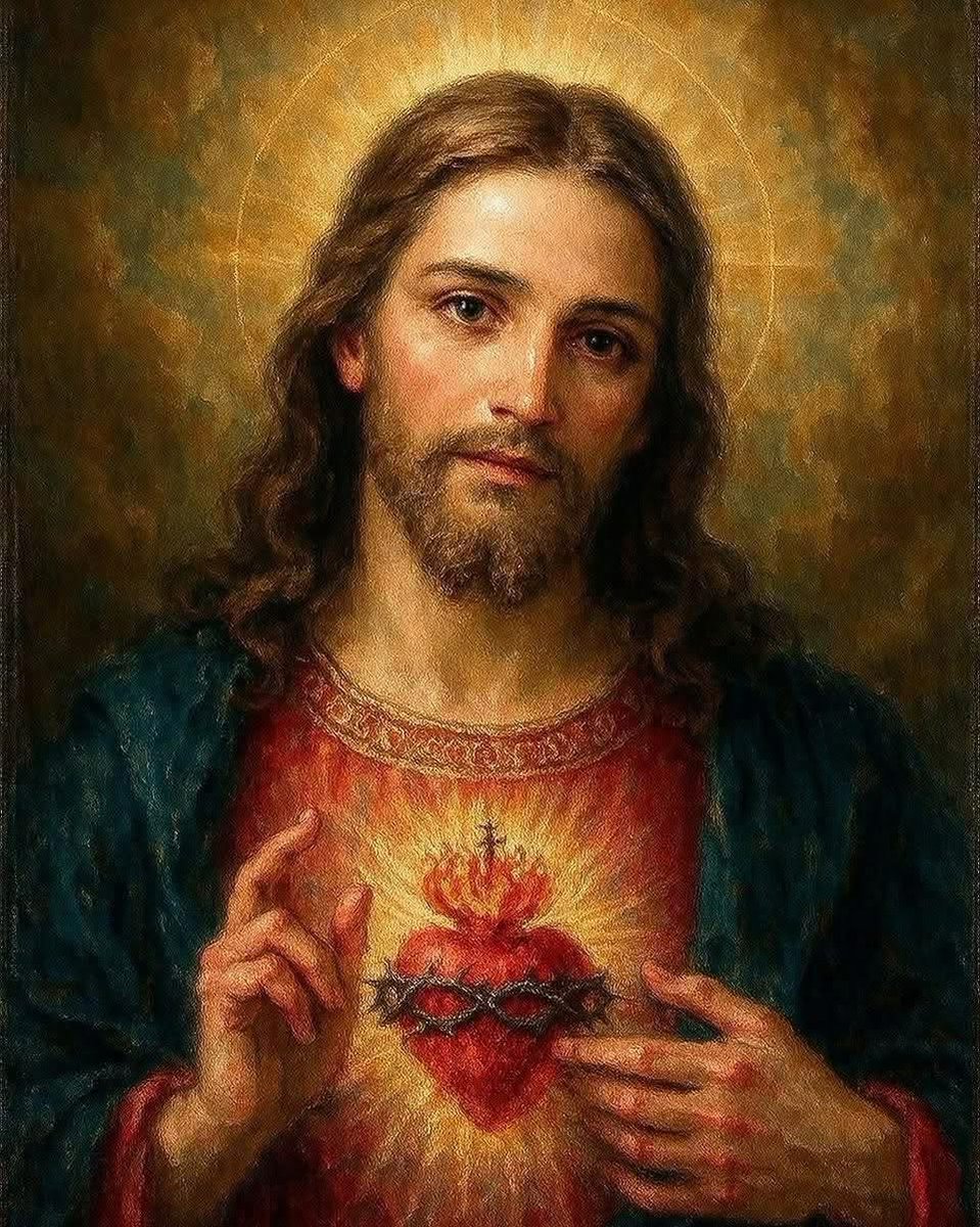 Reza_el_Rosario's tweet photo. Sagrado Corazón de Jesús en Vos Confío. https://t.co/D3LYl2LEny