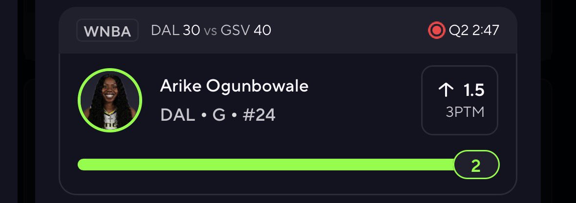ClipSetNBA's tweet photo. 1H CASHHHH✅✅✅✅✅✅✅✅✅

✅Arike Ogunbowale “O” 1.5 3PTM 

Cooked with @PropKitchen 🧑‍🍳🔥Drop my brother a follow and ❤️ for more collabs! 

Arike has been on one🔥 looking like herself  

❤️‍🔥LIKE if you tailed!!!🍀

#gamblingX #PlayerProp #PrizePicks #prizepicklocks #WNBAPicks #GamblingTwitter #prizepick #NBA #Playoftheday #Playoffs #potd #NBAX                       #WNBAPlayoffs #NBAPicks #NBAProps #NBAbet #GamblingsTwitter 
#Draftkings                       #betmgm        #Fanduel