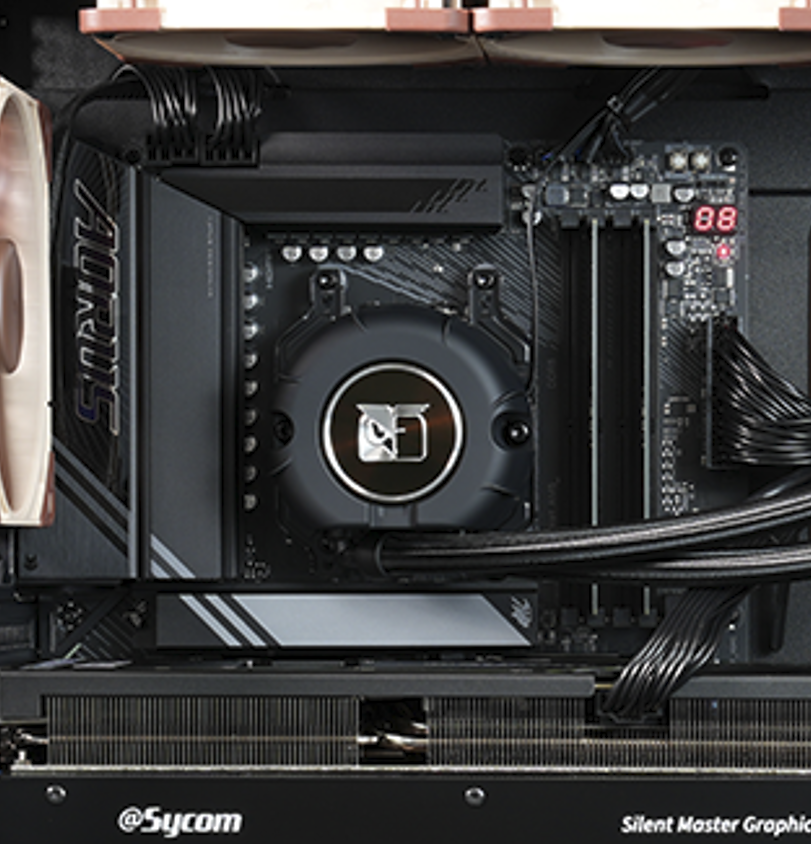 sycom_jp's tweet photo. Noctua AIO水冷クーラー 『NL-LC1』シリーズの360mmラジエーターモデル
こうご期待🦉 https://t.co/NDDLyCK7Vr