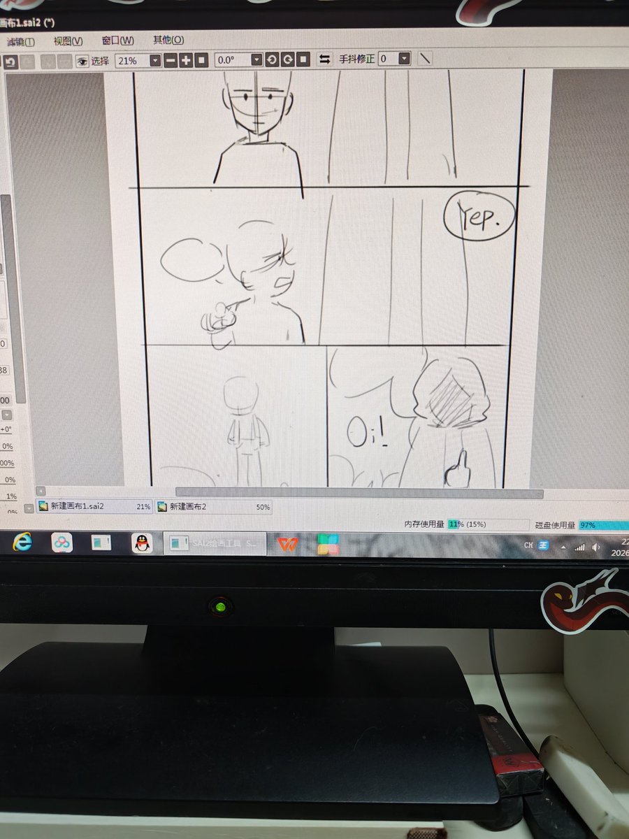 balloonEr_'s tweet photo. I drew ten pages of storyboards last night, most of which feature the conversation between Adam and Death. Next up, I can work on the scenes with Josh and Adam ꪔ̤̫ https://t.co/wNlL1CXcB8