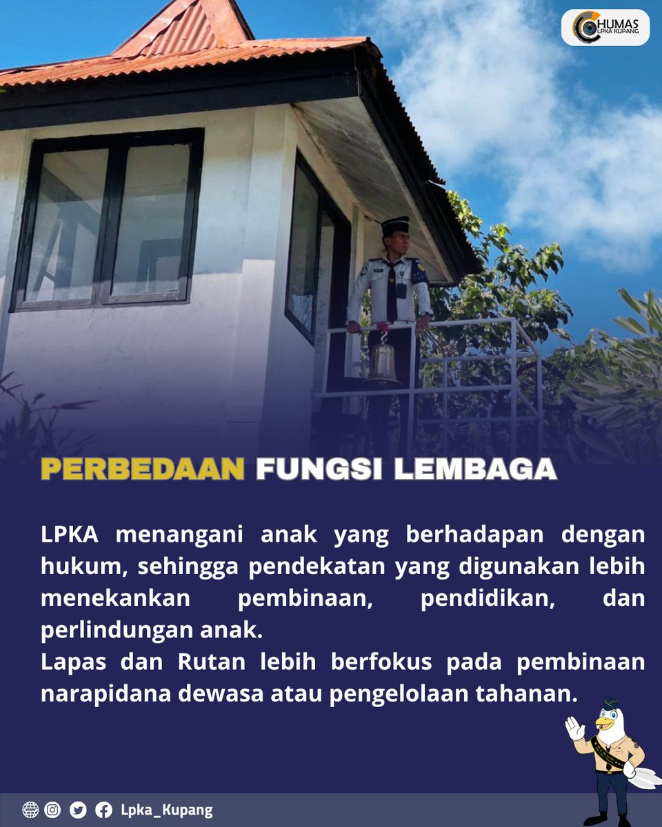 LPKAKupang's tweet photo. PETUGAS LPKA KOK SERAGAMNYA BEDA DENGAN DI LAPAS DAN RUTAN?
Berdasarkan Kepmenimipas No M.IP-23.OT.02.01 Tahun 2025 tentang Pakaian Dinas Aparatur Sipil Negara di Lingkungan Kementerian Imigrasi dan Pemasyarakatan.
Petugas di LPKA menggunakan seragam yang tampak berbeda. https://t.co/nXgFiCAlP6