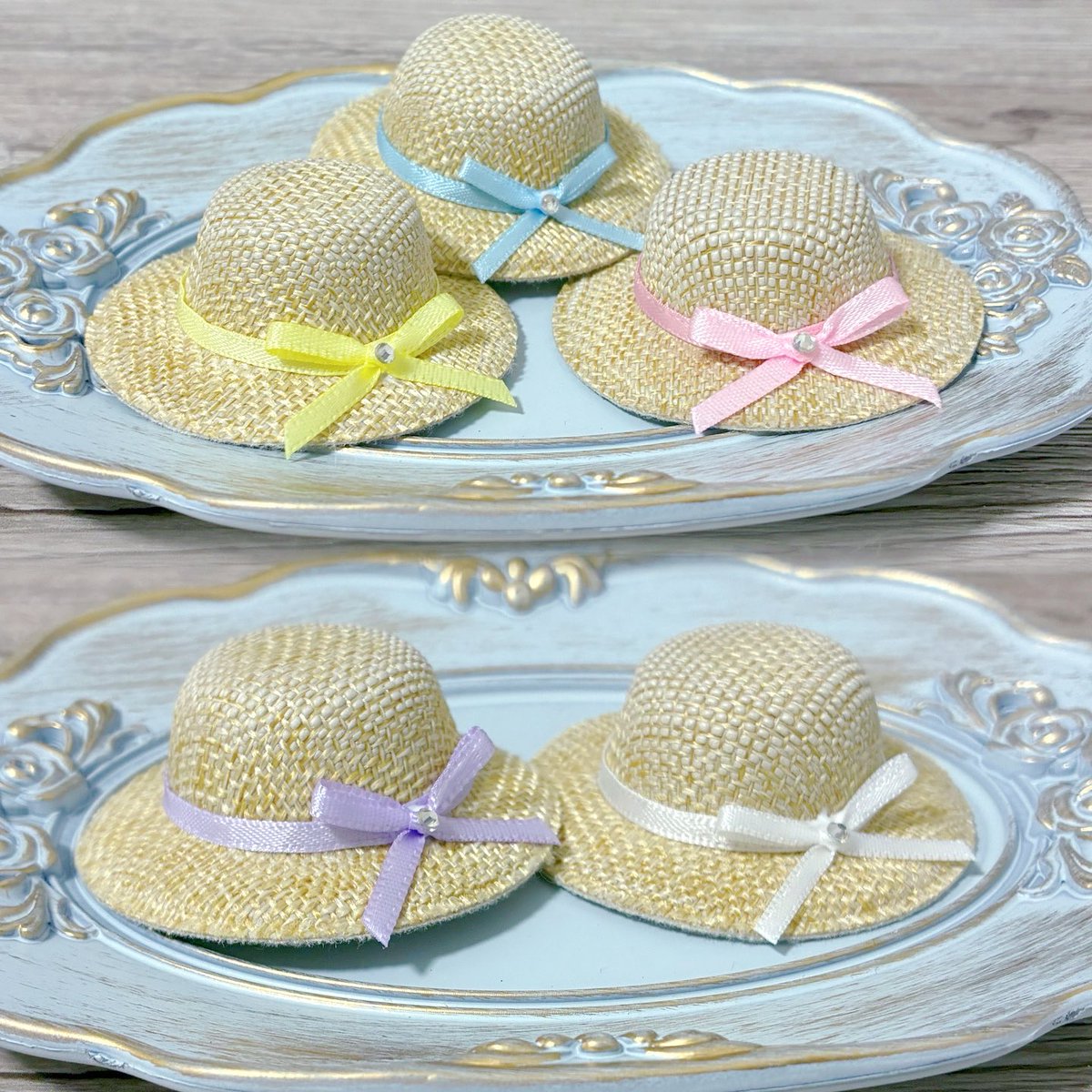 uni_nuinui's tweet photo. 頒布物写真(2/5)
👒ミニ帽子👒
ぬいちゃんのあたまにちょこんと乗るミニ帽子です✨
5色ありますので、いろんなお洋服と組み合わせて楽しんでいただきたいです🙌 https://t.co/w0HaMjsbG3